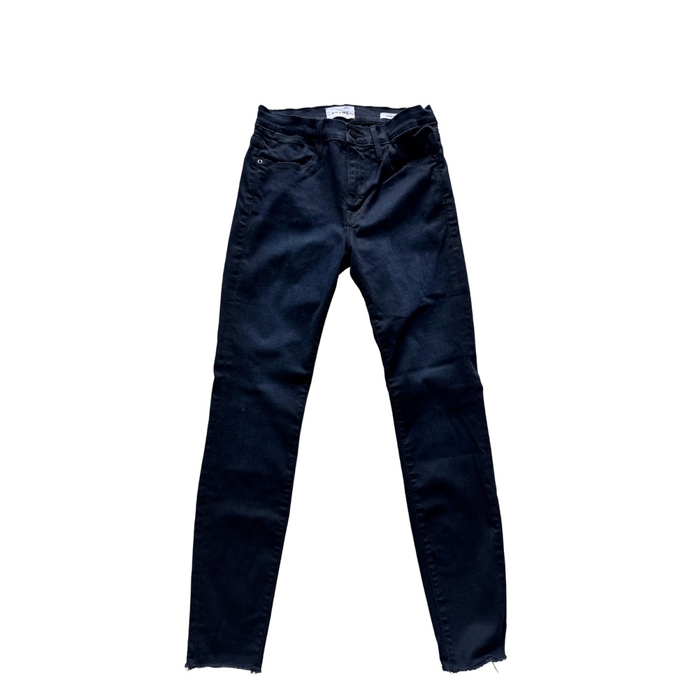 Frame Denim Jeans Men's Noir Black L Homme High Skinny‎ Mid Rise Stretch Size 27